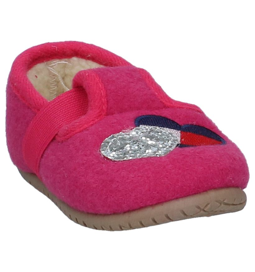 Tommy Hilfiger Fuchsia Pantoffels in stof (225267)