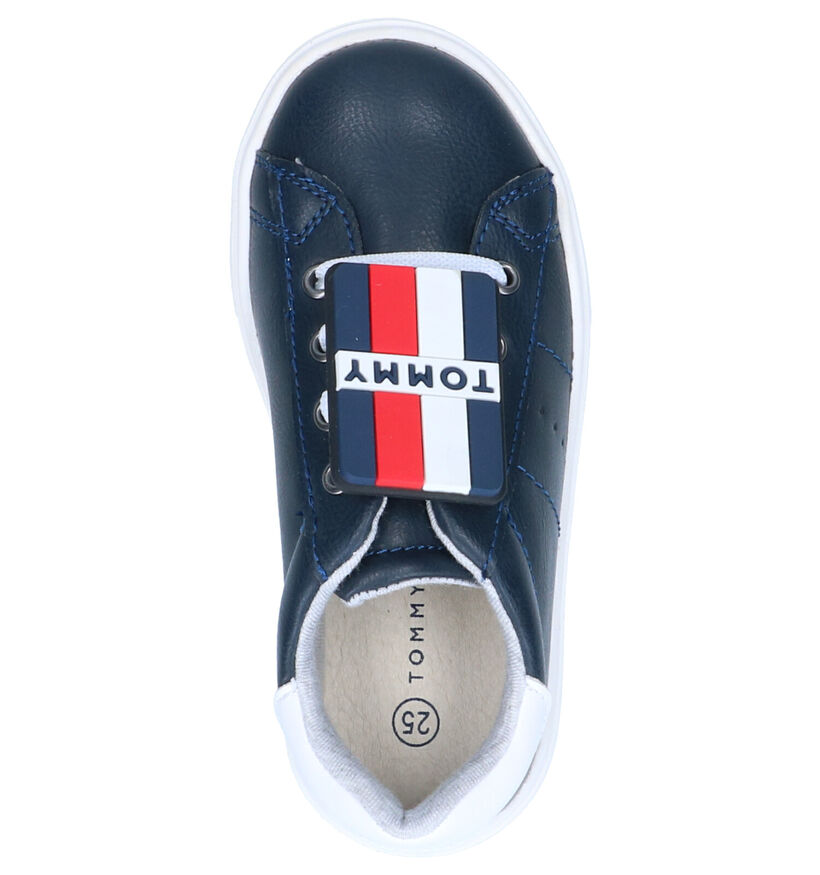 Tommy Hilfiger Baskets basses en Bleu foncé en simili cuir (266591)