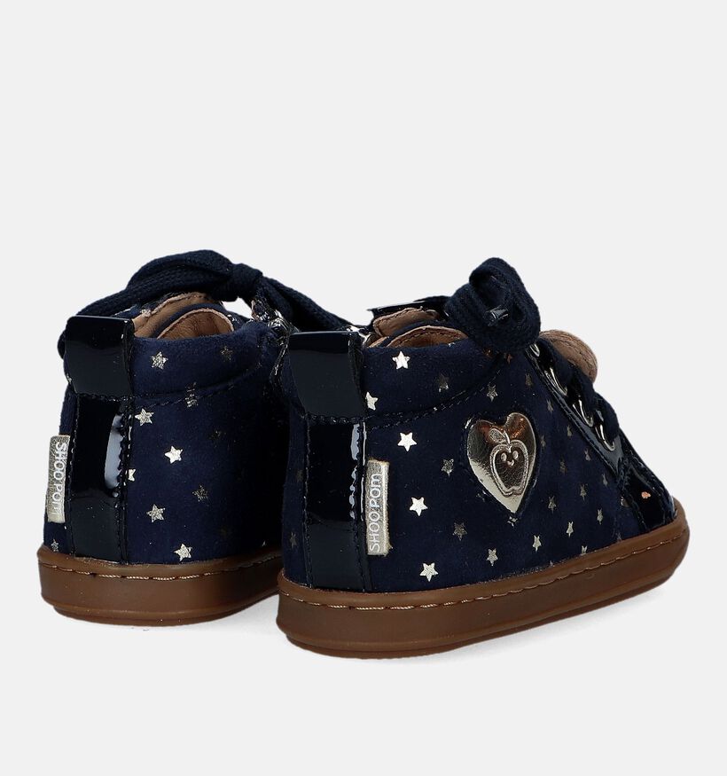 Shoo Pom Bouba Heart Chaussures pour bébé en Bleu pour filles (330607) - pour semelles orthopédiques