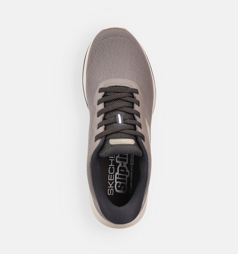 Skecher Go Walke 8 Pate Taupe Slip-ins voor heren (375626)