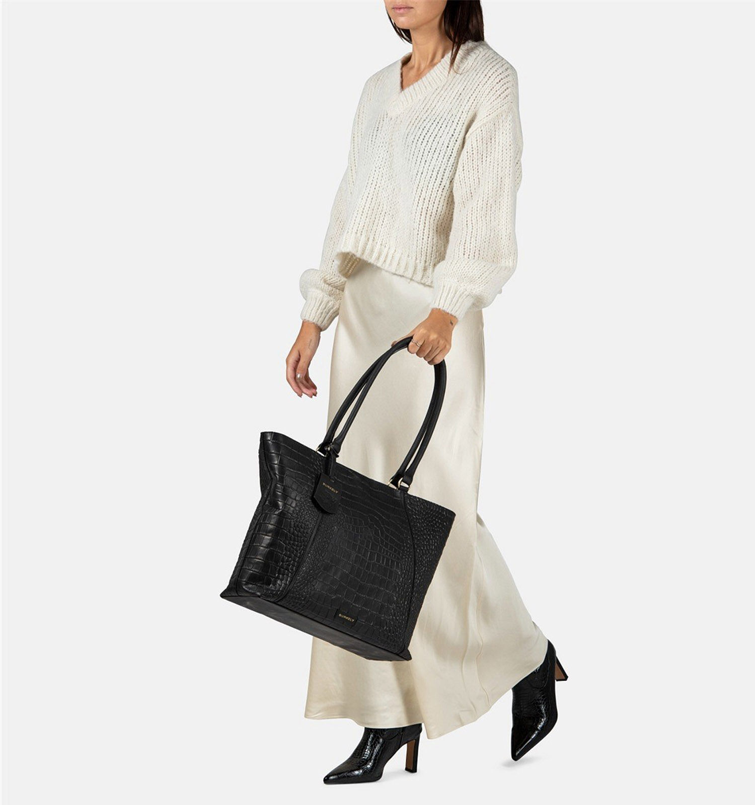 Burkely shopper sale zwart