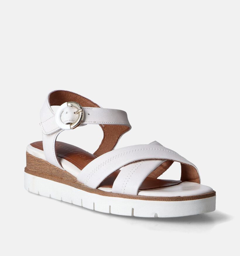 Tamaris Sandales compensées en Blanc pour femmes (354307)