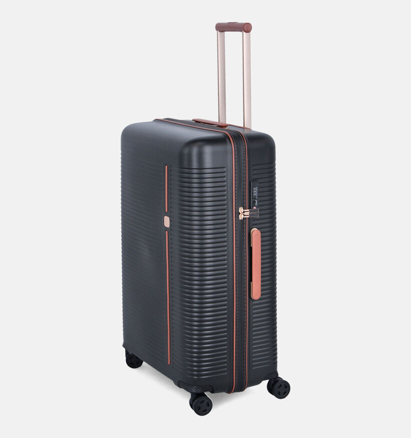 Origin Zwarte/Cognac Grote Reiskoffer Large voor dames, heren (376174)