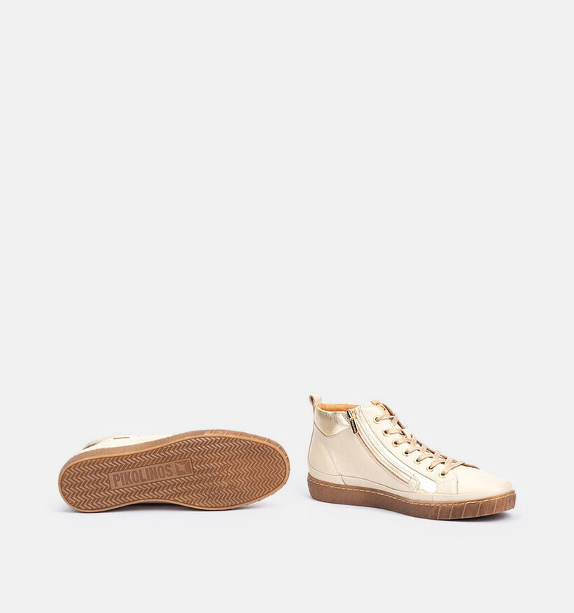 Pikolinos Lanzarote Baskets montantes en Ecru pour femmes (379312) - pour semelles orthop&eacute;diques