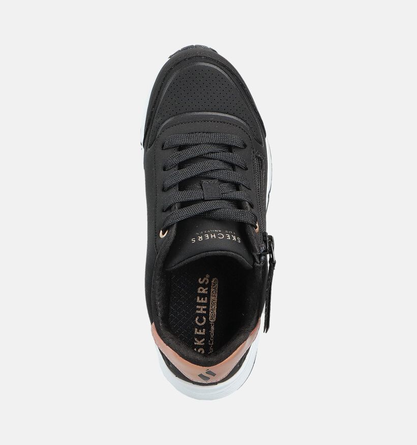 Skechers Street Uno Gen1 Zwarte Sneakers voor meisjes (360946) - geschikt voor steunzolen