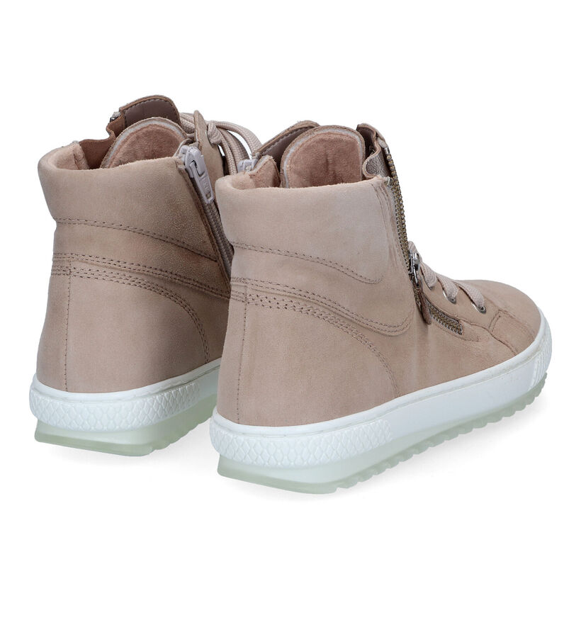 Gabor Taupe Sneakers voor dames (306190) - geschikt voor steunzolen