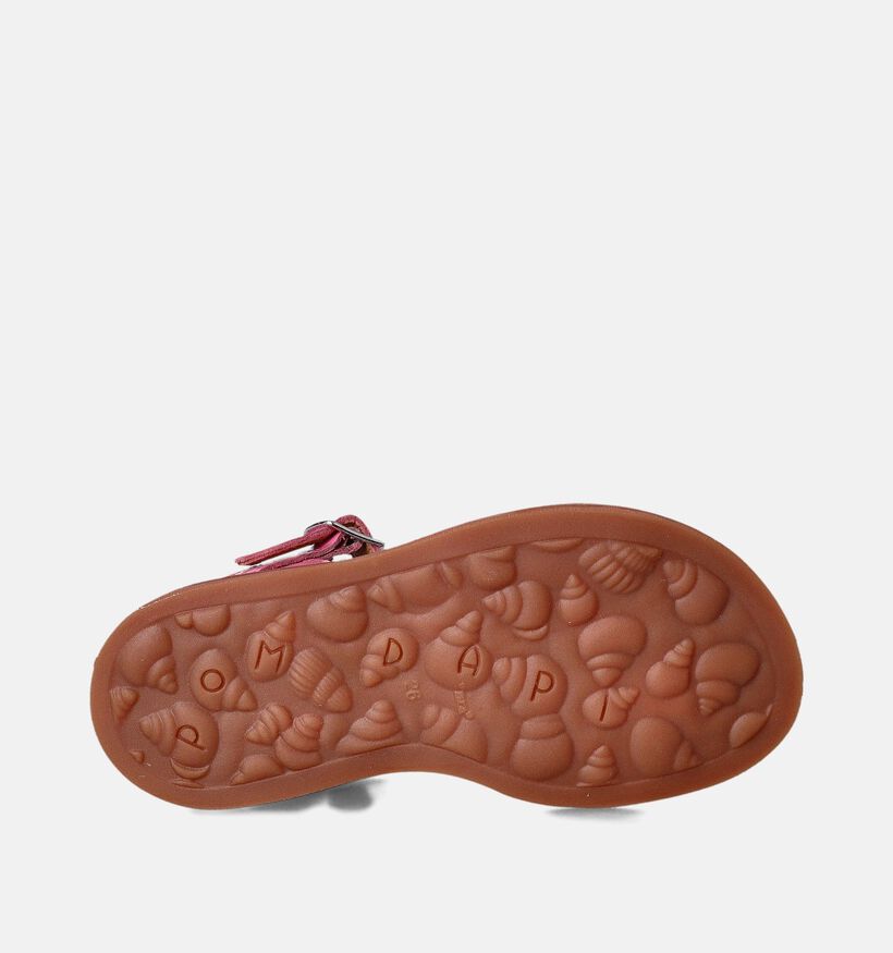 Pom d'Api Plagette Big Flo Sandales en Rose pour filles (354603)
