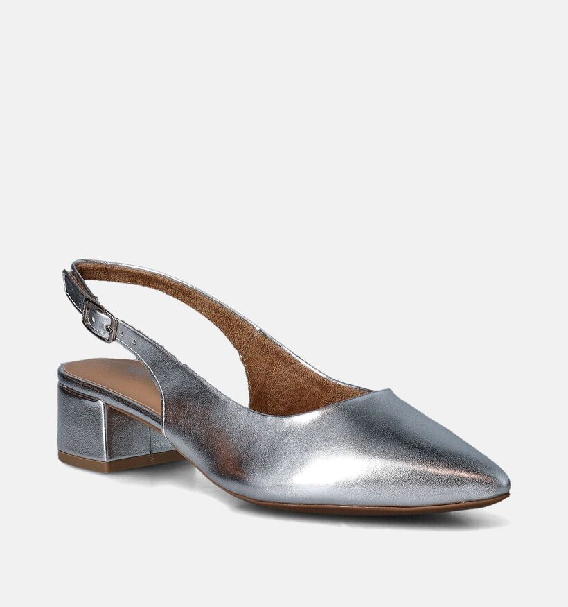 Tamaris Zilveren Slingback pumps voor dames (351610)