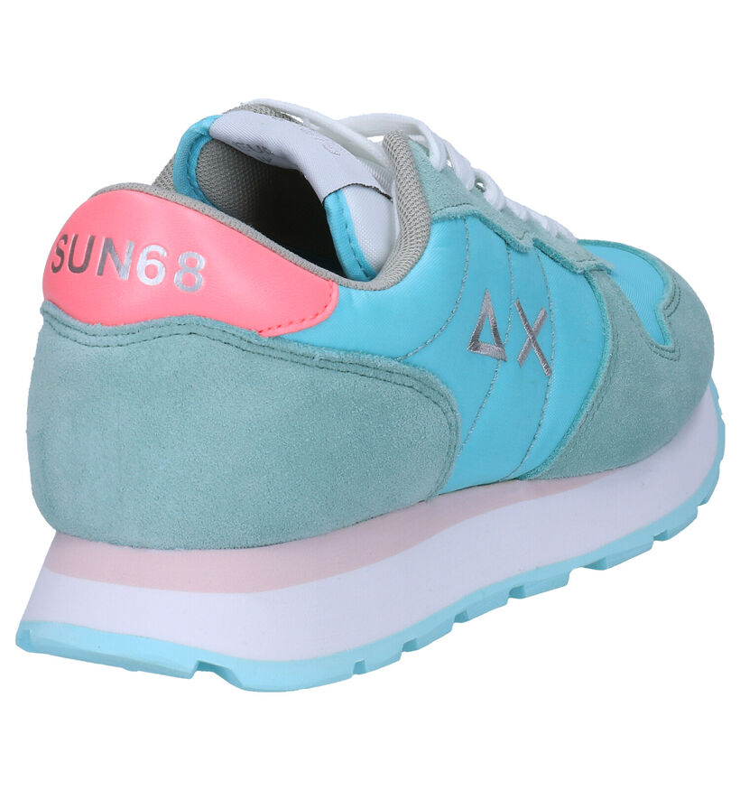 Sun 68 Ally Solid Nylon Fuchsia Sneakers in nubuck (304668)