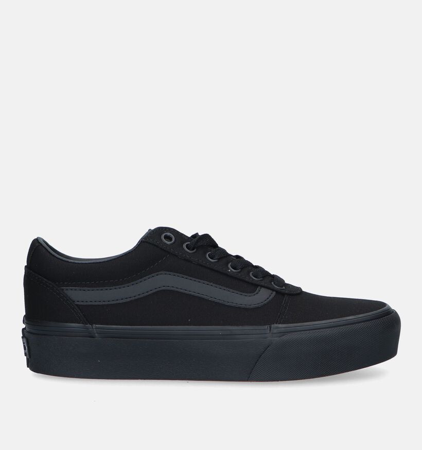 Vans Ward Platform Zwarte Skate sneakers voor dames (328043)