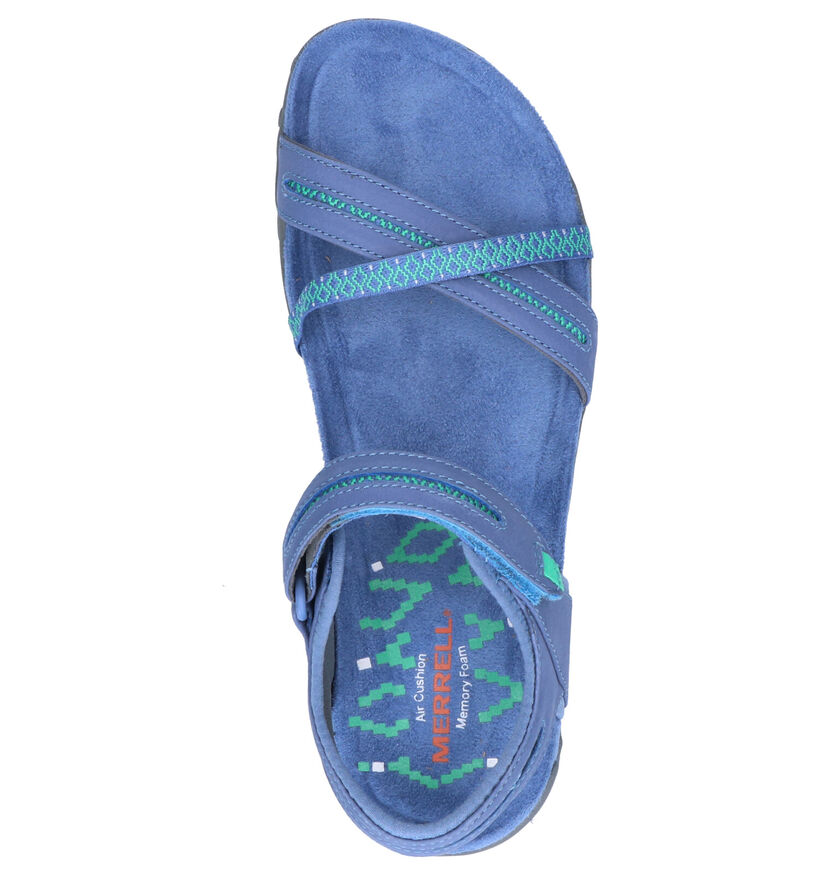 Merrell Terran Cross Sandales en Bleu en cuir (274869)