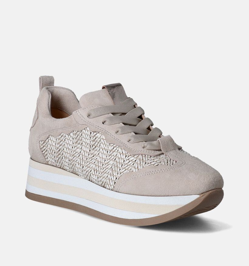 Softwaves Chaussures à lacets en Beige pour femmes (357259) - pour semelles orthopédiques