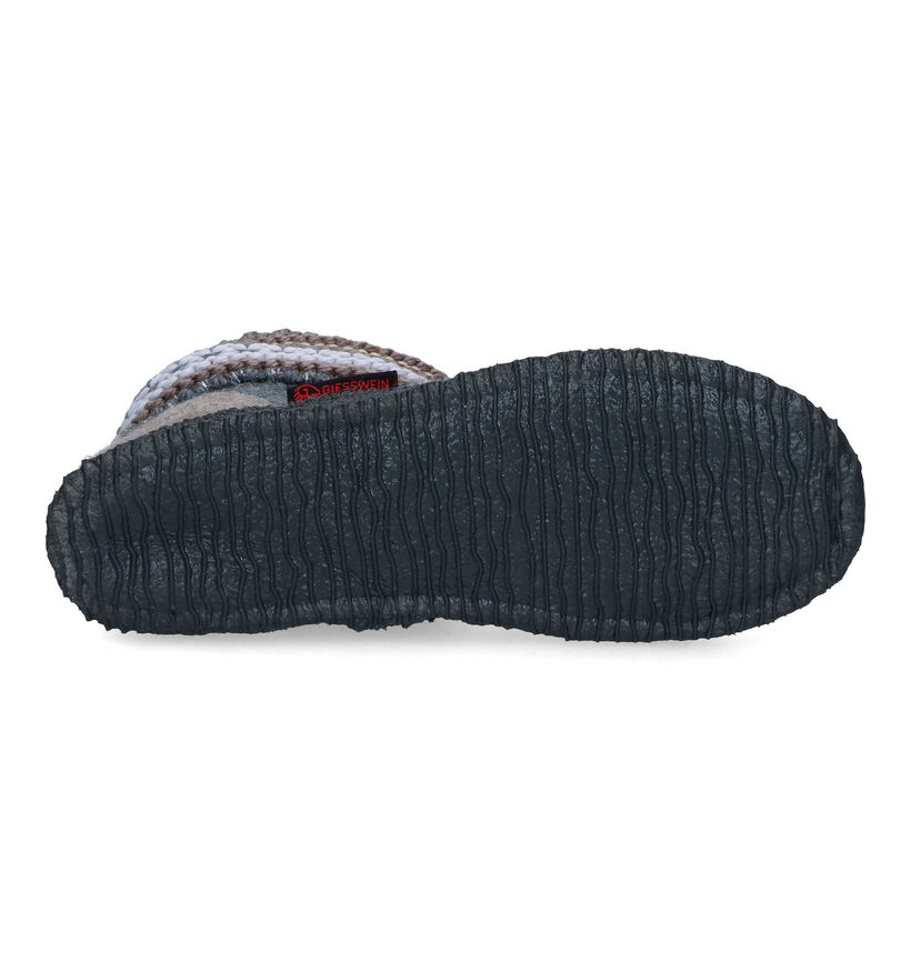 Giesswein Kiel Pantoufles hautes en Bleu pour femmes (349152)