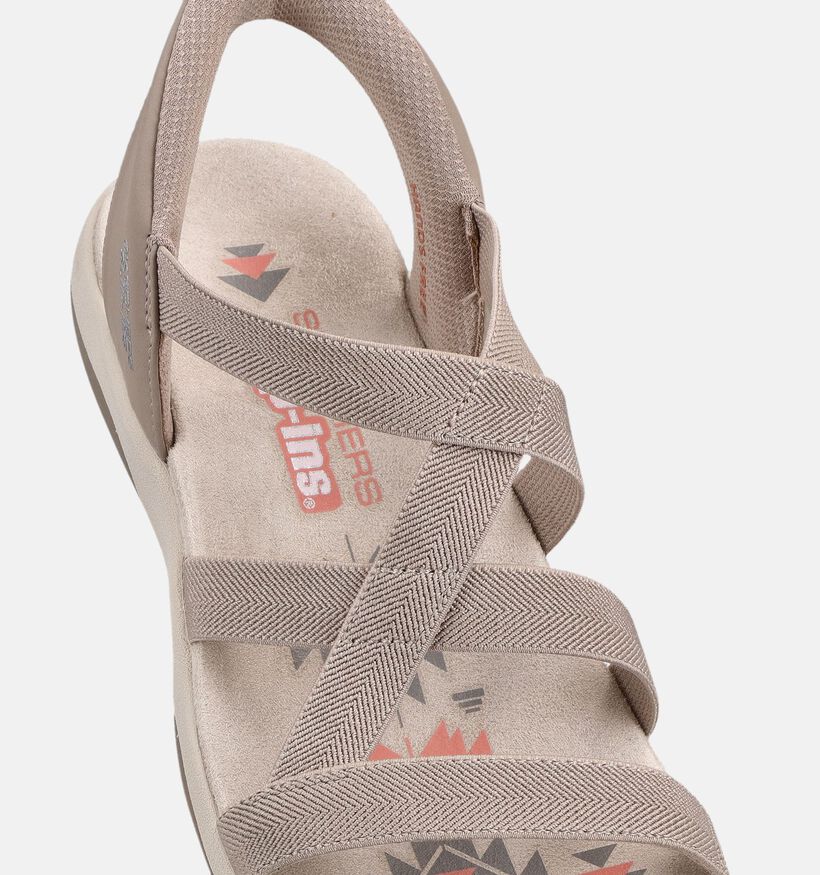 Skechers Reggae Taupe Slip-in Sandalen voor dames (371266)