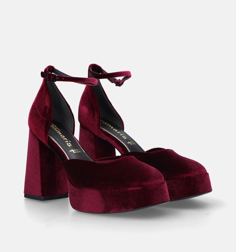 Tamaris Escarpins Velour plateforme en Vert pour femmes (330530)