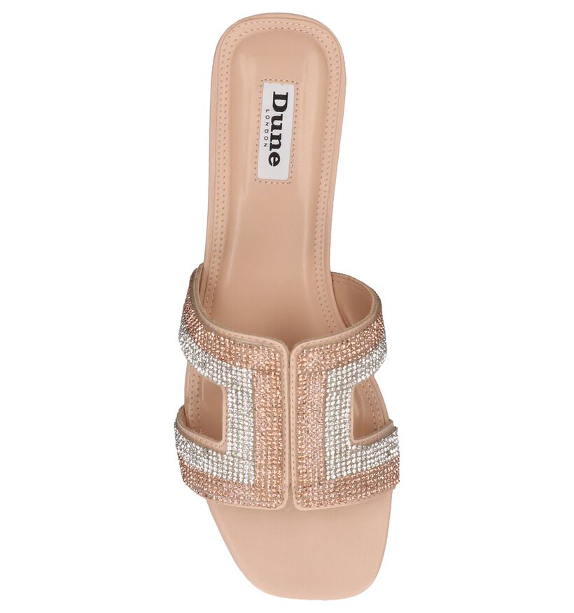 Gouden Slippers Dune Nadya in leer (240134)