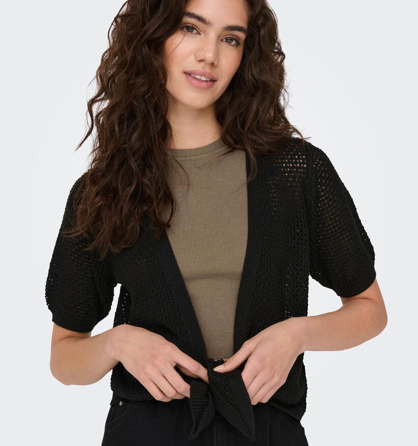 JDY Mehedi Zwarte Cropped Cardigan (327123)