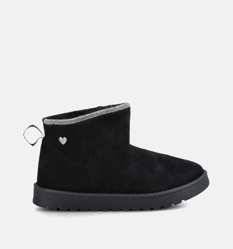 Asso Bottes courtes en Noir pour filles (379041) - pour semelles orthop&eacute;diques
