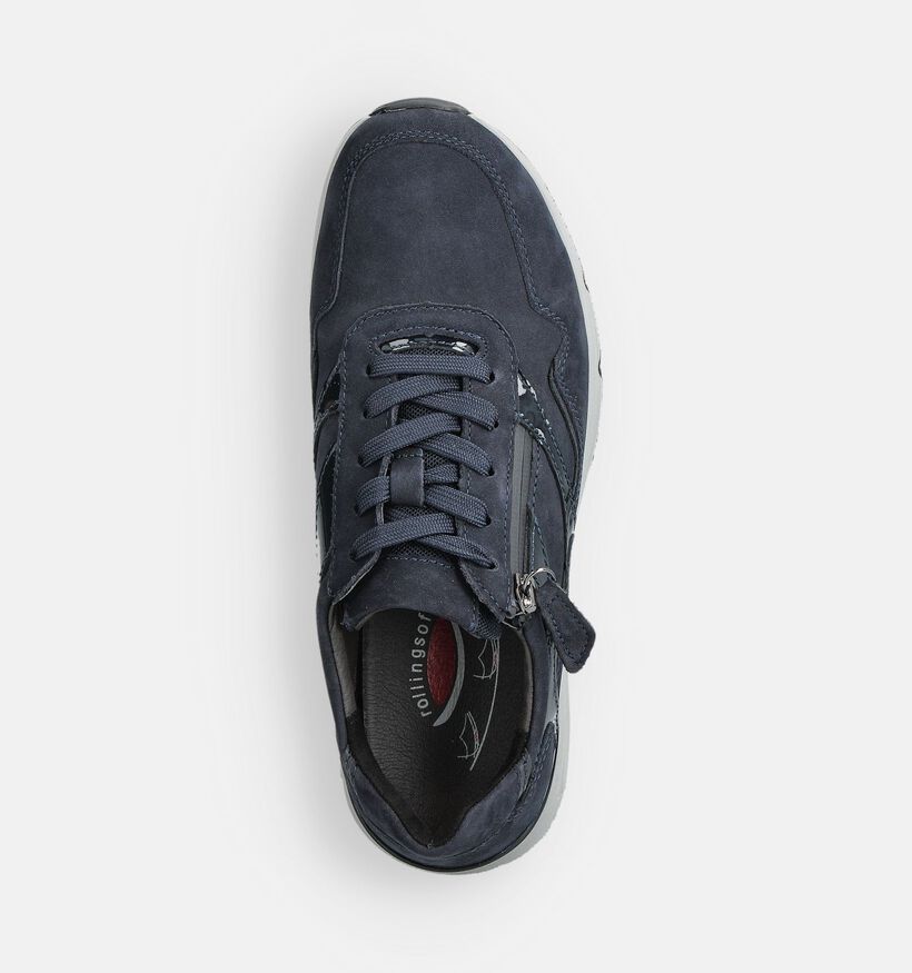 Gabor Rollingsoft Chaussures à lacets en Bleu foncé pour femmes (360324) - pour semelles orthopédiques