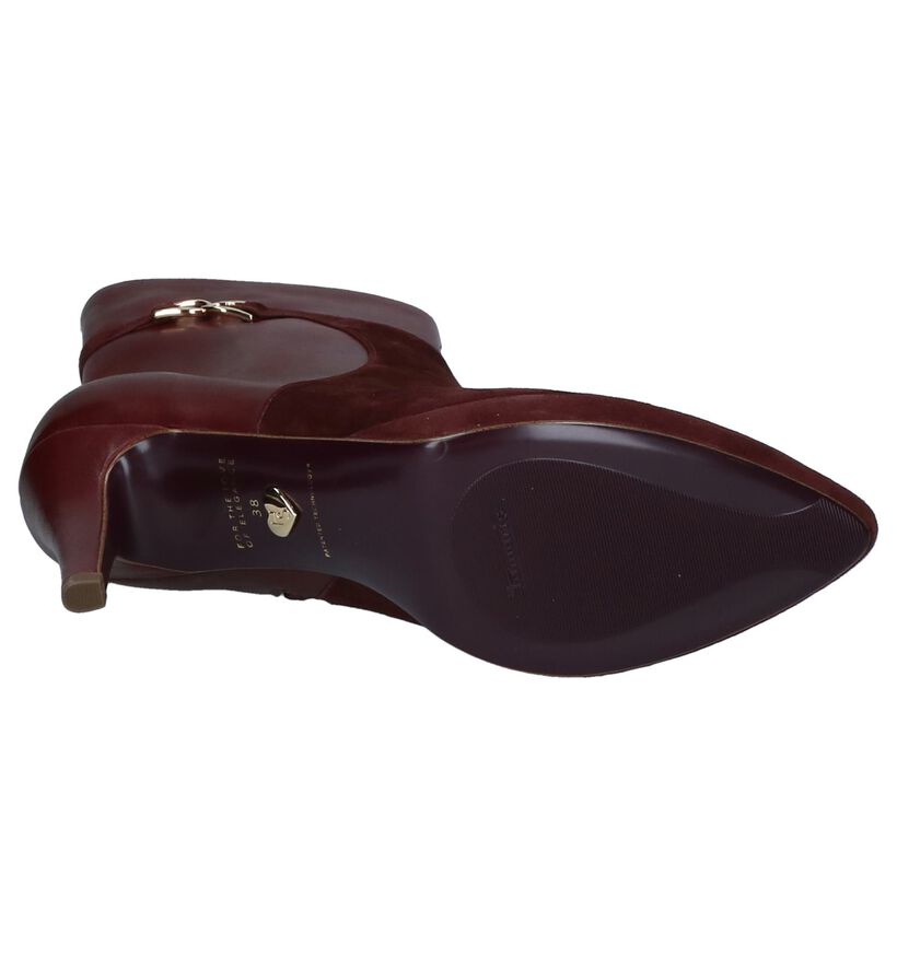 Tamaris Heart & Sole Bordeaux Korte Laarzen in daim (226744)