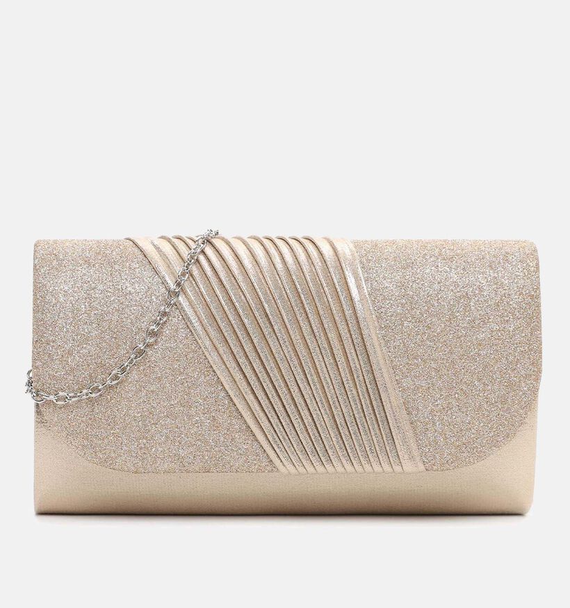 Tamaris Amalia Plissee Gouden Clutch met Riem voor dames (371299)
