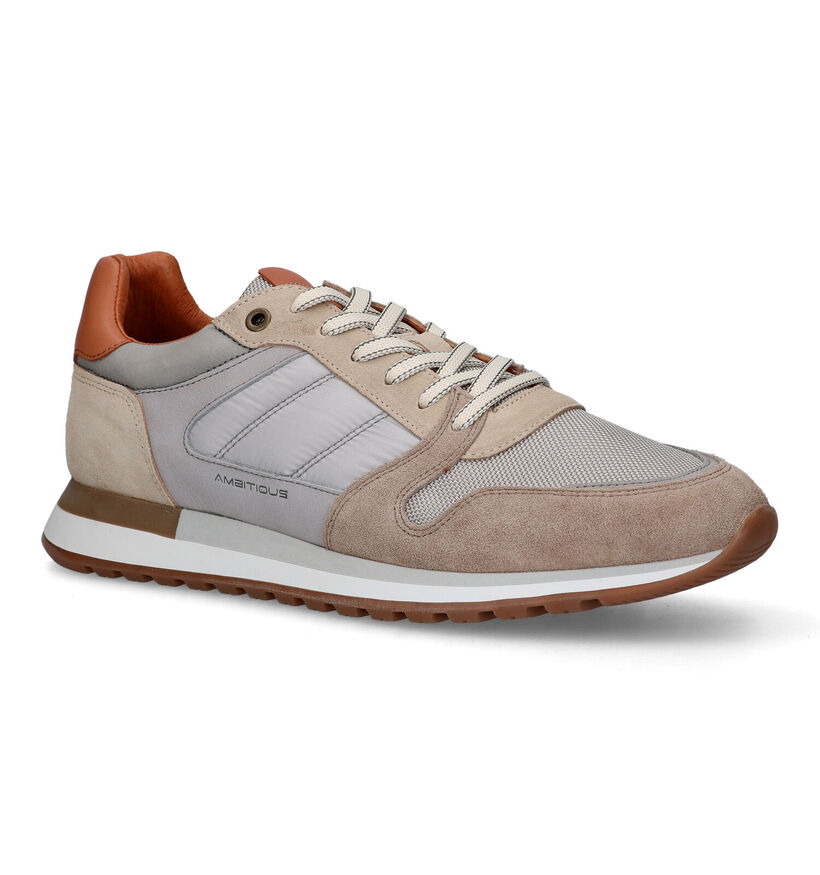 Ambitious Grizz Beige Veterschoenen voor heren (321959) - geschikt voor steunzolen