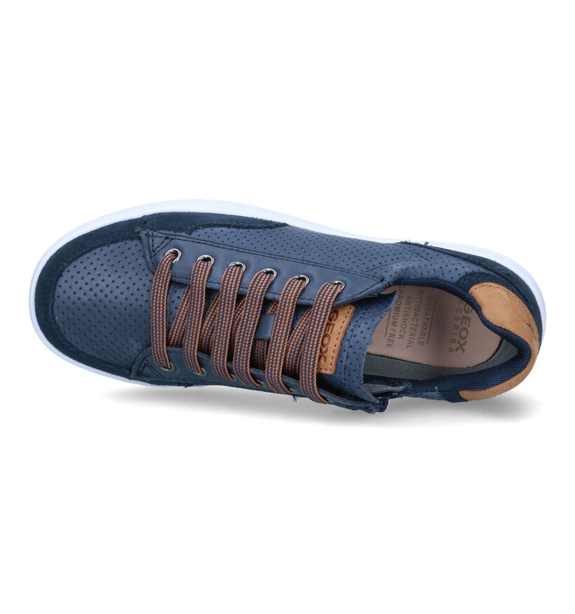 Geox DJRock Chaussures basses en Bleu pour garçons (320625) - pour semelles orthopédiques