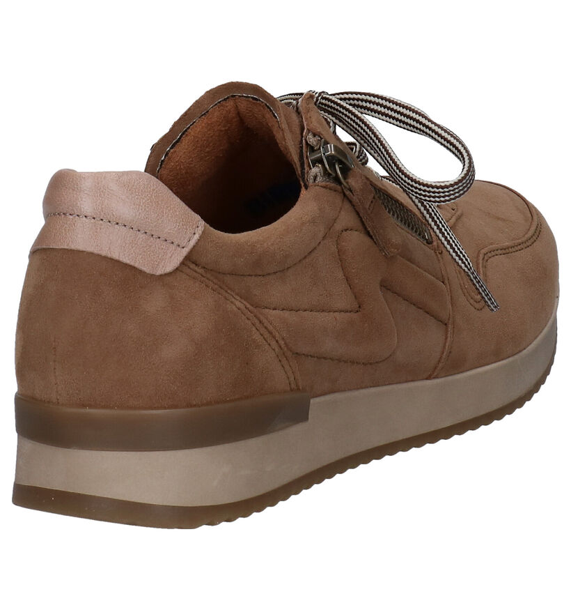 Gabor Best Fitting Beige Veterschoenen in nubuck (282391)