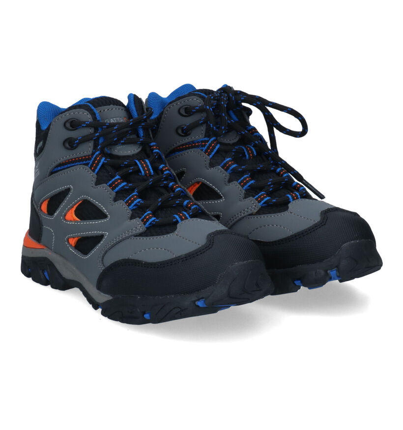Regatta Holcombe Blauwe Wandelschoenen voor jongens (313309) - geschikt voor steunzolen