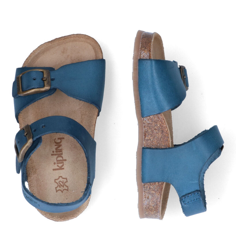 Kipling Easy 4 Blauwe Sandalen in leer (308882)