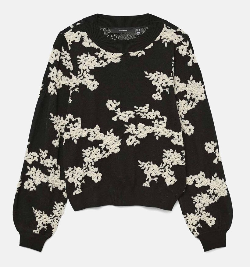 Vero Moda Nancy Birch Flower Zwarte Trui voor dames (361235)