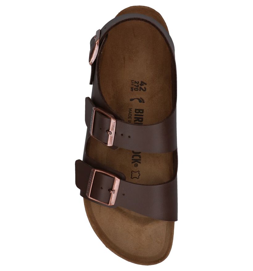 Birkenstock Milano Sandales en Noir en simili cuir (305410)