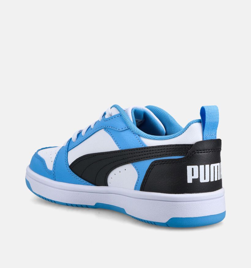 Puma Rebound V6 Baskets basses en Bleu pour gar&ccedil;ons, filles (366635)