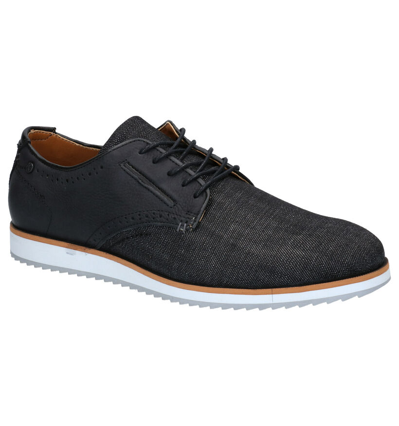 Bullboxer Chaussures basses en Noir en cuir (272169)