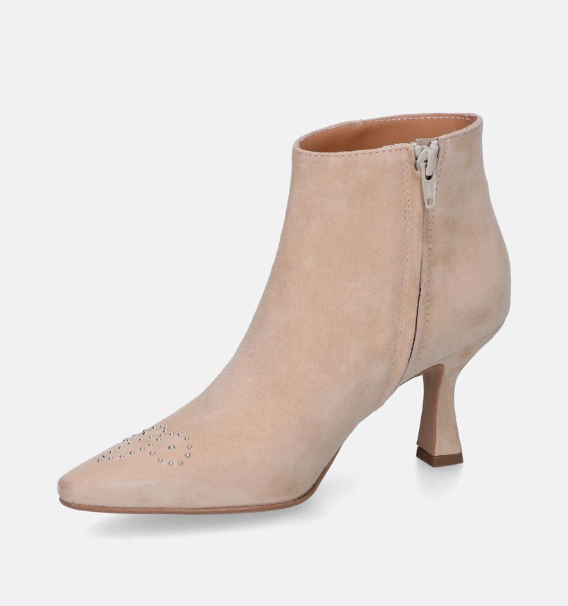 Signatur Bottines à talons en Beige clair pour femmes (319807)