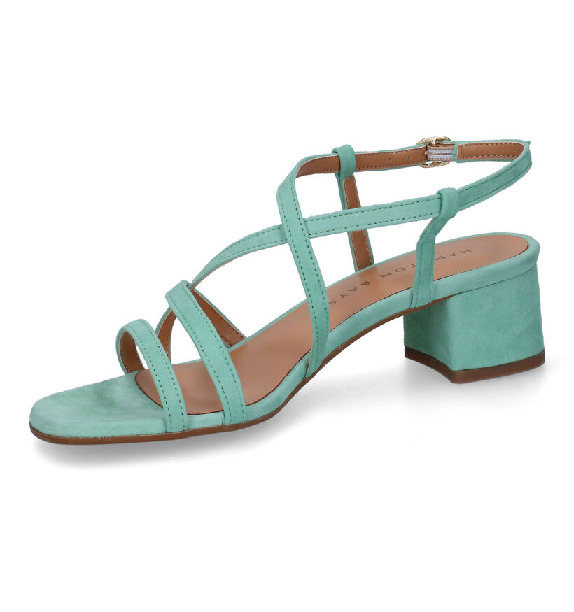Hampton Bays Sandales à talons en Vert pour femmes (310209)