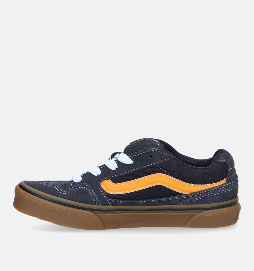 Vans Caldrone Baskets de skate en Bleu pour garçons (327958)