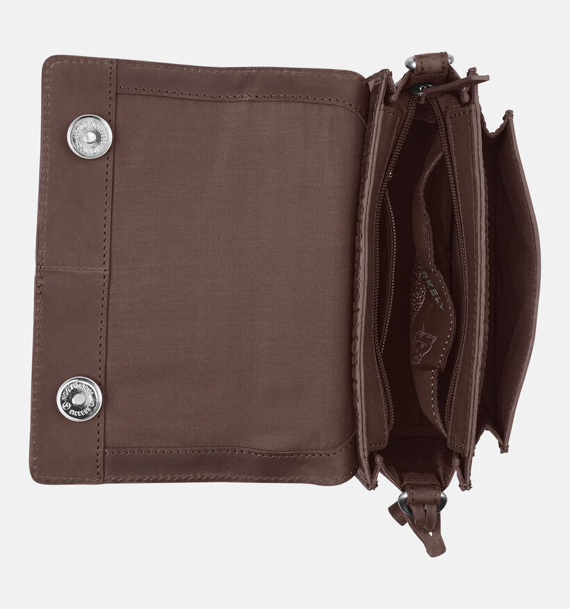 Burkely Colbie Donkerbruine Crossbodytas voor dames (380460)