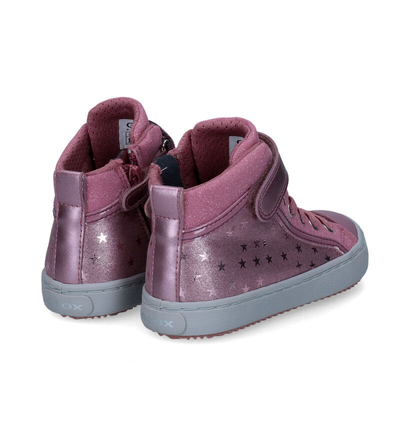 Geox Kalispera Taupe Hoge Sneakers voor meisjes (312541) - geschikt voor steunzolen