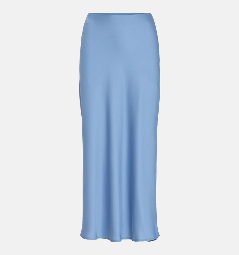 Vila Ellette Blauwe Satijnen Maxi rok voor dames (351759)