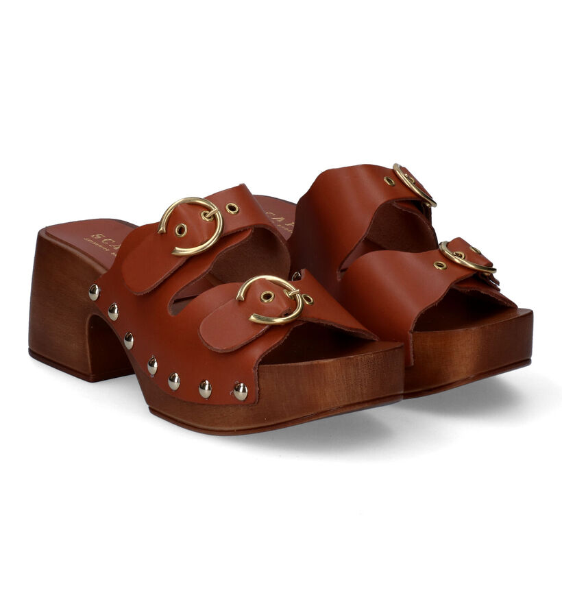 Scapa Cognac Clogs voor dames (307258)