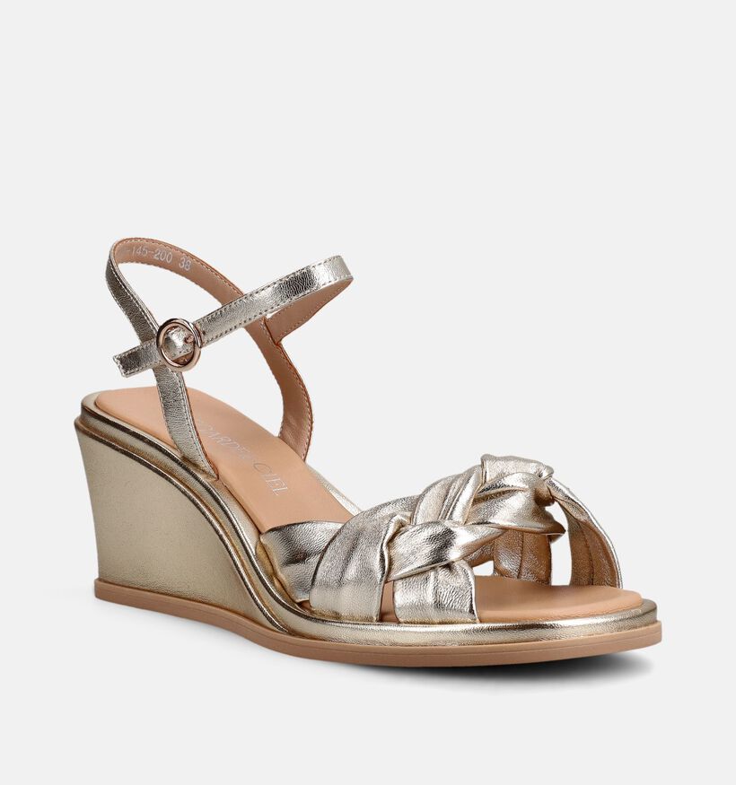 Regarde le Ciel Eshe Sandales compens&eacute;es en Or pour femmes (372979)