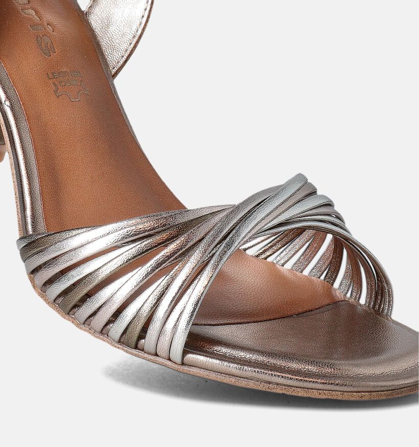 Tamaris Bronzen Sandalen met blokhak voor dames (354385)