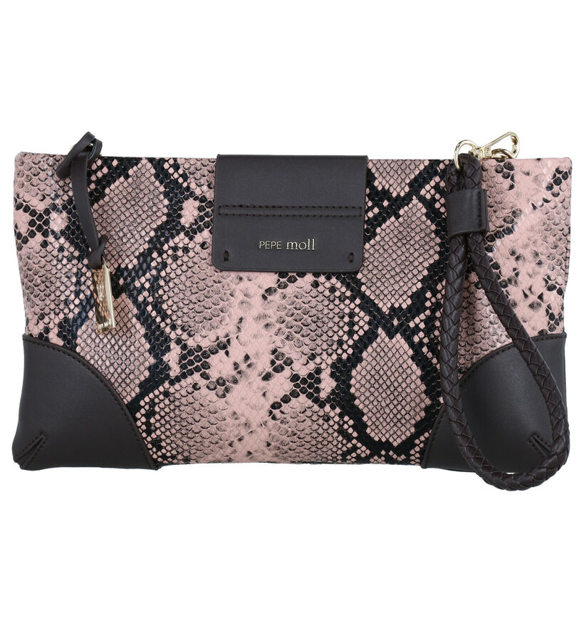 Pepe Moll Roos/Bruine Clutch in kunstleer (283583)