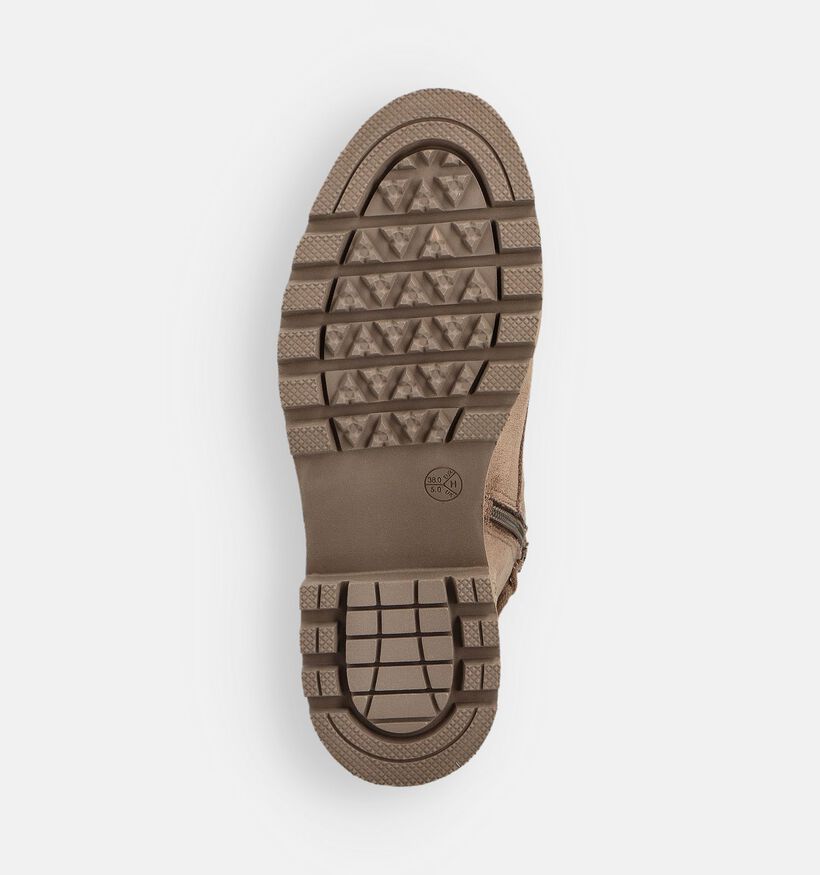 Jana Boots à lacets en Beige pour femmes (362906) - pour semelles orthopédiques