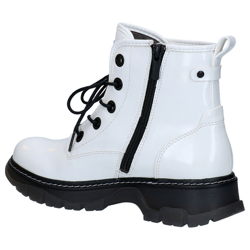 Mustang Bottines en Blanc en simili cuir (280947)