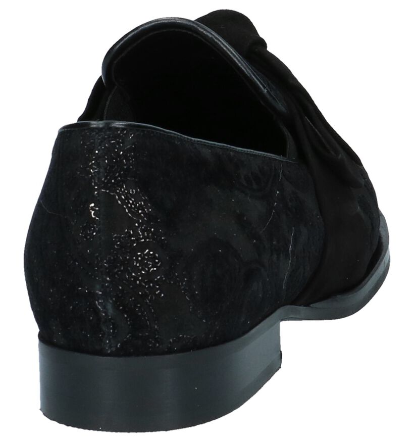 Gabor Loafers en Noir en daim (231244)