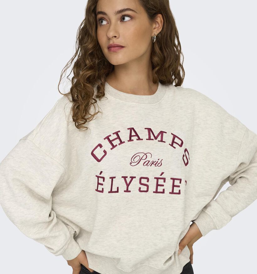 JDY Mesa Life Sweatshirt en Beige pour femmes (378317)