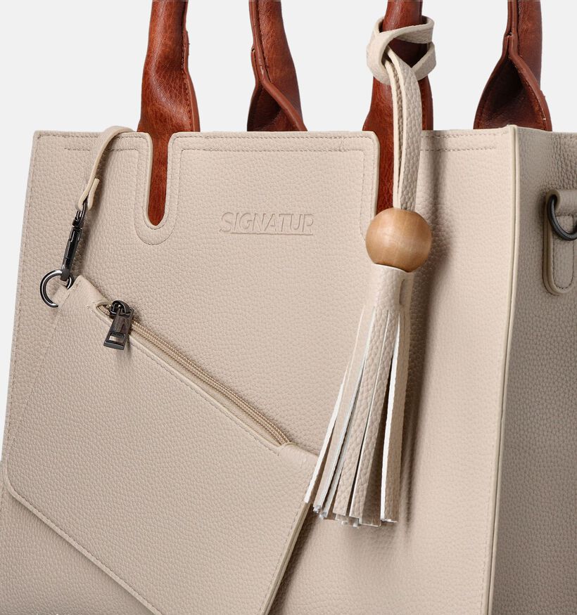 Signatur Sac à Main en Beige pour femmes (359390)