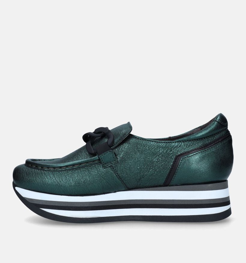 Softwaves Chaussures à enfiler en Vert foncé pour femmes (332686) - pour semelles orthopédiques